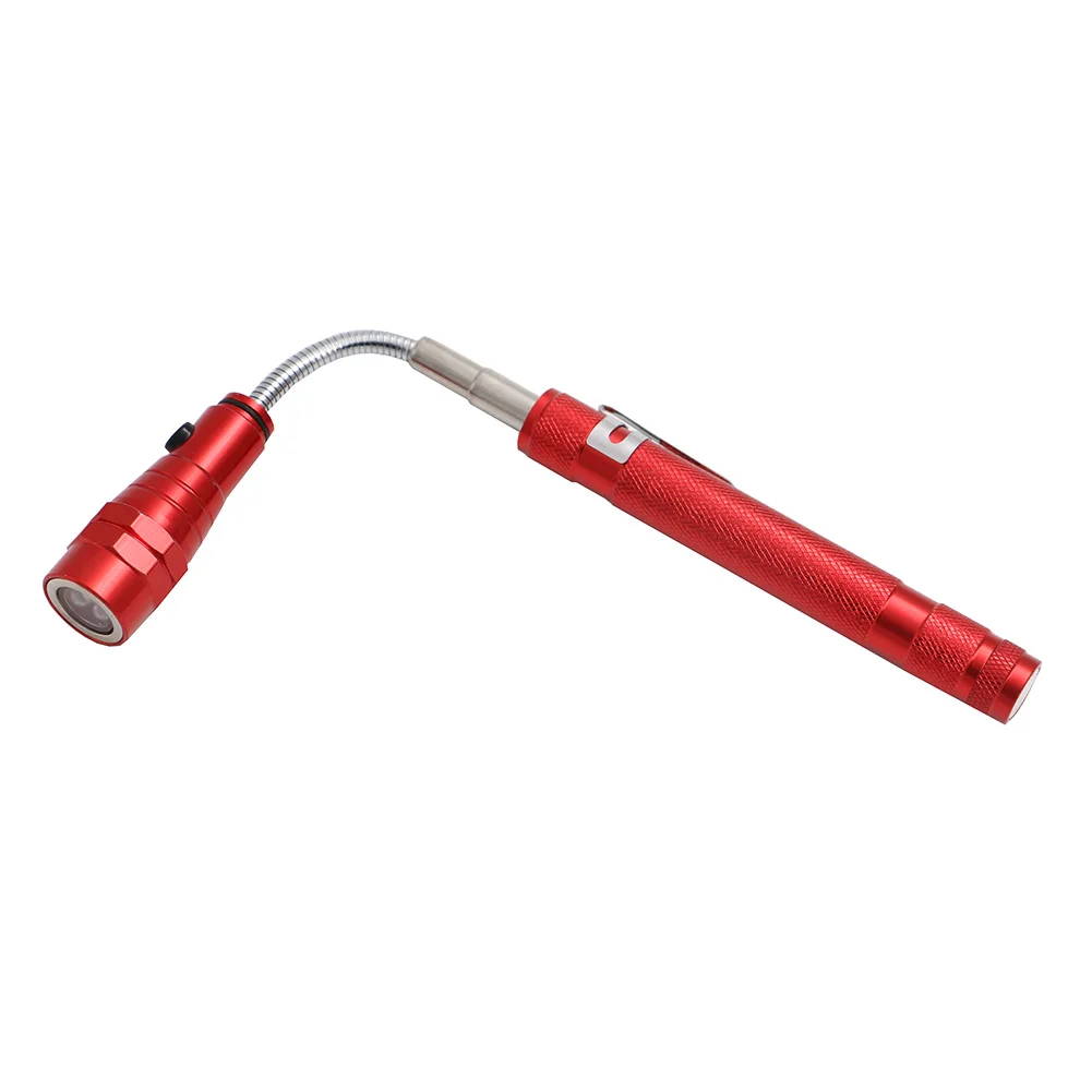 

Telescopic 360 Degree Flexible 3 LED Flashlight Torch Camping Tactical Pick Up Tool Lanterna included Magnet 4xButton Batteries