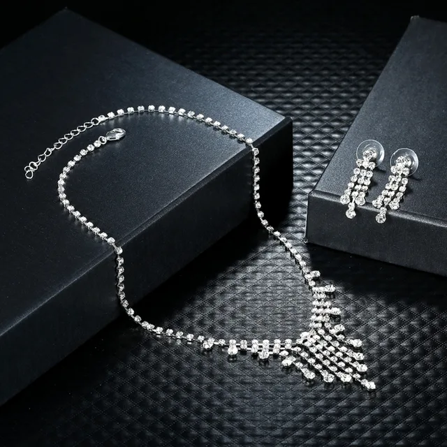 Lj Omr Beautiful Bridal Jewelry Sets Wedding For Women Lj Omr Beautiful Bridal Jewelry Sets Wedding For Women Silver Earrings Necklace Party Gifts