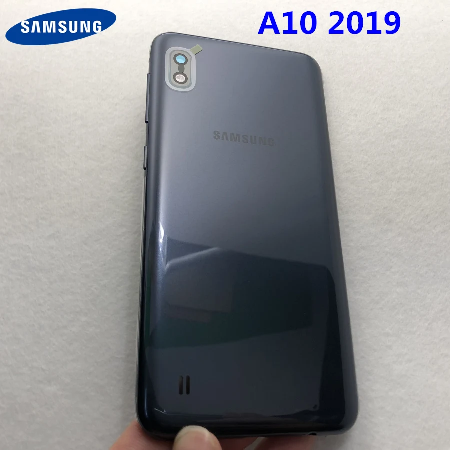 Для samsung Galaxy A10 SM-A105F A105 A105F батарея задняя крышка Дверь Задняя Крышка Ремонт Часть A10 Корпус чехол средняя рамка