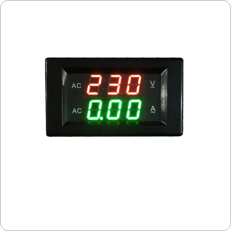 Переменный ток 0-500 в светодиодный цифровой вольтметр Амперметр переменный ток 0-50A фиксированного типа измеритель напряжения тока для однофазного переменного тока 60-300 В - Цвет: Black cover