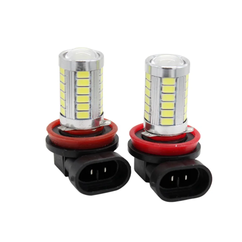 2 шт./лот противотуманные фары SUNKIA H8/H11 5630 33 SMD автомобильные лампы для стайлинга