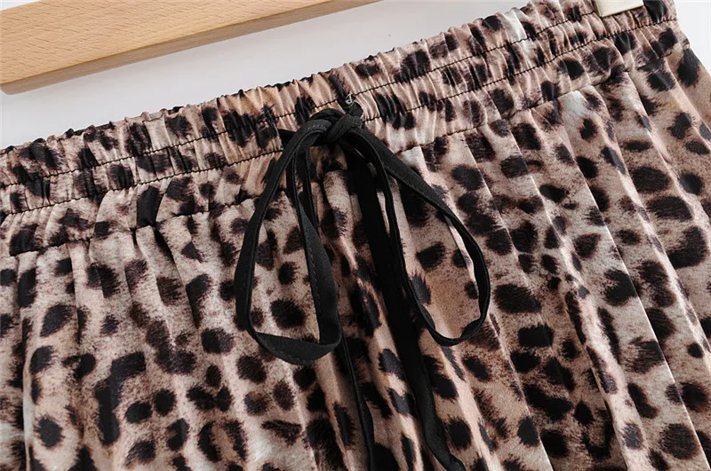 Новая мода Леопардовый Высокая Талия Для женщин юбки 2018 Летние Элегантные Повседневное Винтаж одежда для дамы верхняя одежда женская юбка