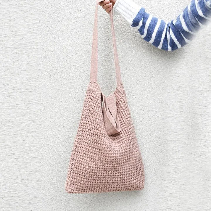 

Designer Bags Famous Brand Women Bags 2018 Cross Body Bags Hand Made Weaving Tote Bags Open Bucket Solid