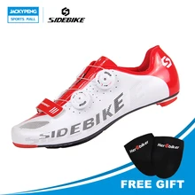 SIDEBIKE дорожный велосипед Обувь самоконтрящаяся ездить на велосипеде обувь углерода легкие шоссе Блокировка велосипедные туфли шоссейном велосипеде мужская обувь