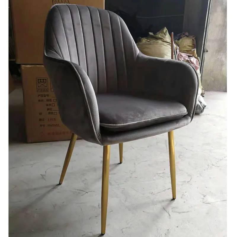 Скандинавский Инс простой железный домашний стул для столовой свет роскошный ветер красота чистая красная спинка кресла макияж стул для маникюра - Цвет: 15
