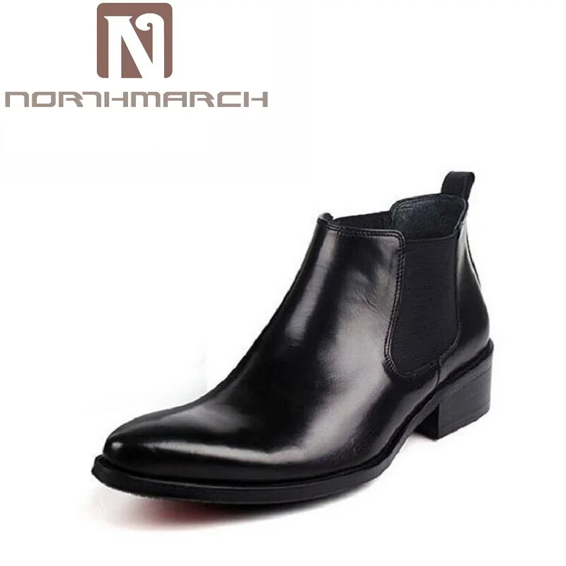 

NORTHMARCH Genuine Leather Winter Boots Shoes Men Brown Black High Quality Comfortable Shoe British Men's Boots Askeri Bot