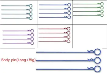 

YUKALA long big body pins for 1/10 radio control cars 4 pcs /set free shipping