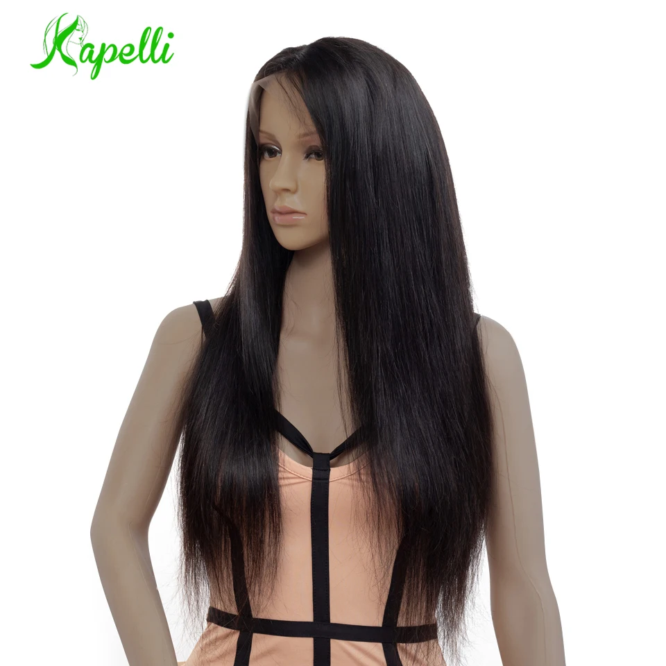 

Straight Full Lace Human Hair Wigs Pre Plucked With Baby Hair Glueless Full Lace Wig Bleached Knots Peruvian Remy Hair Wigs