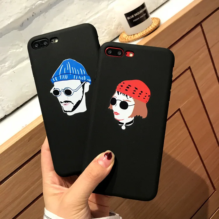 Funny lovers Phone Case For iphone 5 5s se 6 6s 7 8 plus X XS MAX XR Cover Cute cartoon couples Soft TPU Cases | Мобильные телефоны