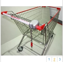Супермаркет корзина для покупок монетница абсолютно новый rh|lock|shopping cart lock |
