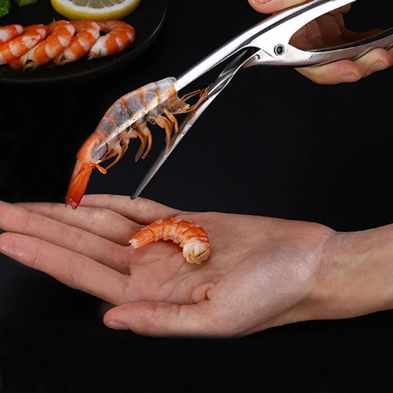 Creative 304 Stainless Steel Shrimp Peeler Seafood Tools Device