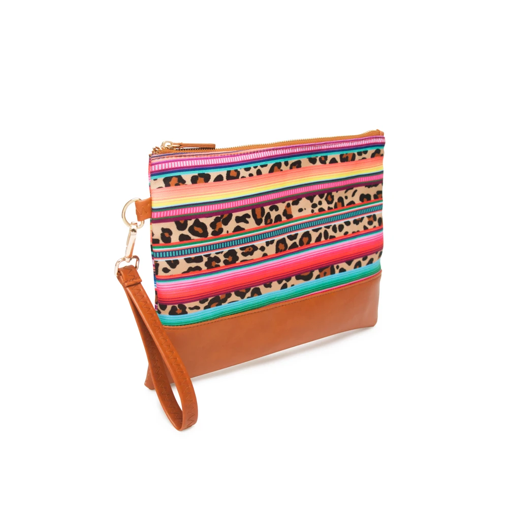 1069-stripe leopard clutch (2)