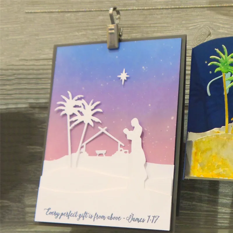 DiyArts новые металлические Вырубные штампы 9*6 см Рождество для скрапбукинга карты
