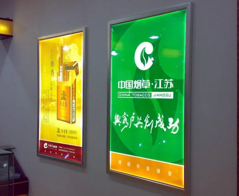 Moldura de Alumínio Caixa de Luz Exibição de Publicidade Molduras Levou Fino Acrílico Levou Snap Quadro 5 China light advertising Suppliers