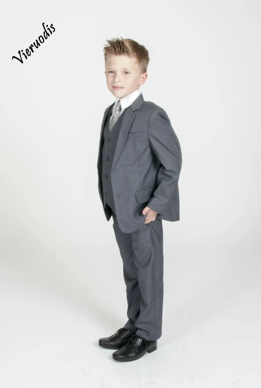 Костюмы для мальчиков 3 предмета свадебные костюмы серый черный от 2 до 12 лет |
