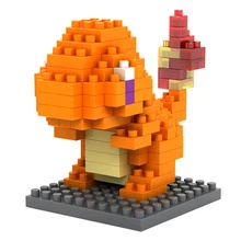 Pokemon Charmander Comics Pet LOZ Diamond Blocks Building Blocks Miniature Minifigure Toy Baby Toys for Girls Toys for Children