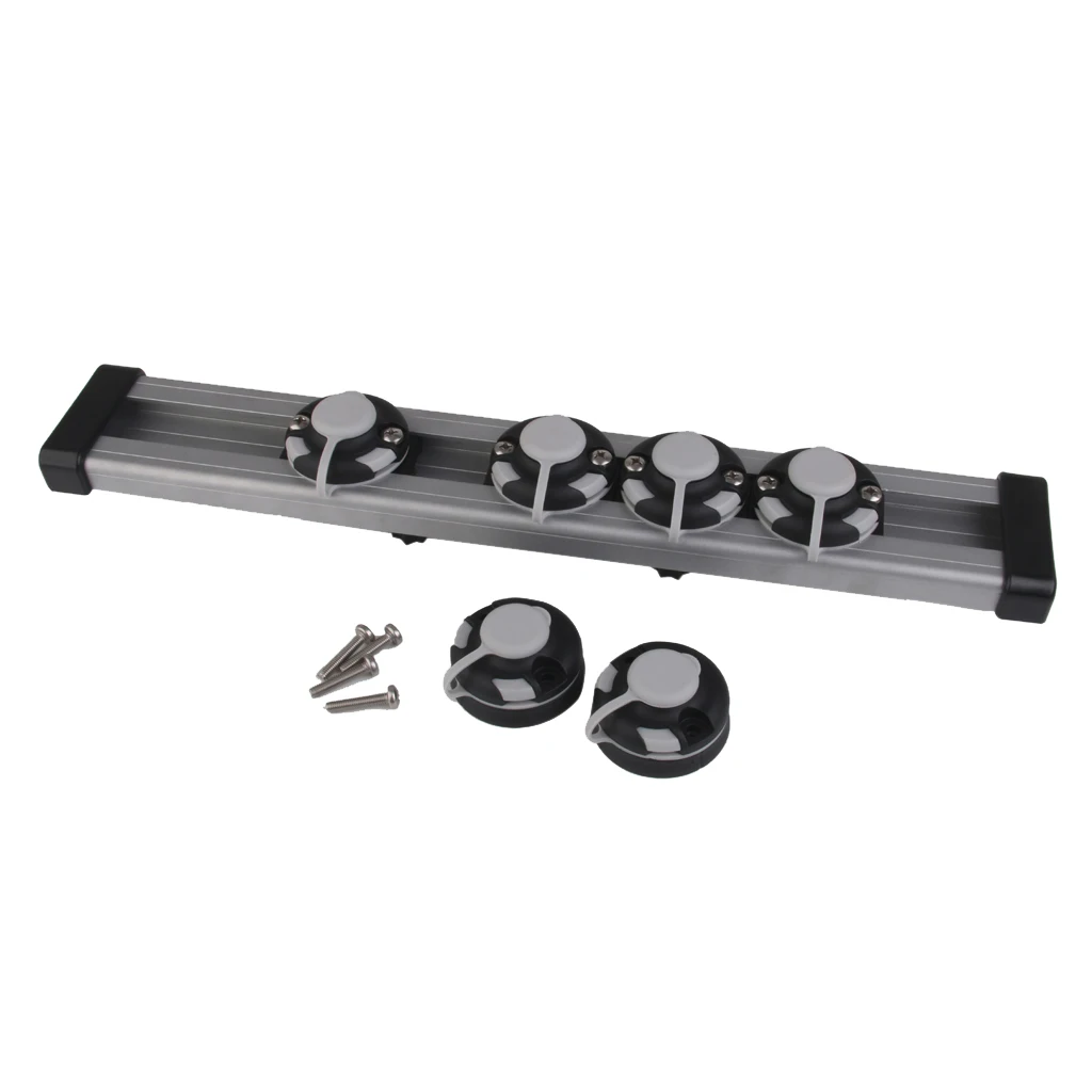 

AlumInum Alloy Fishing Mount Base Tackle Kit Mounting Track Accessory for Canoeing Kayak