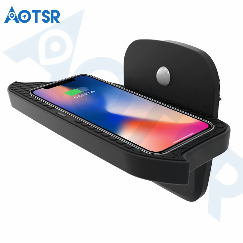 Aotsr Wireless car charger for BMW MINI F55/F56 2017-2019 Intelligent Infrared Fast Wirless Charging Car Phone/Sumsang/Nokia |