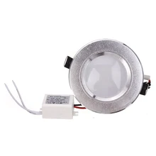 Панельный локальный светодиодный светильник ультра тонкий 3 Вт круглый потолочный Встраиваемые Потолочные светильники круглый светодиодный панельный свет+ Драйвер