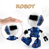 Smart  Mini Robot Cute Alloy Robot Lighting Voice Intelligence Induction Joint Rotation Toys For Children Boys Birthday Gift ► Photo 1/6
