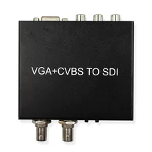 VGA в SDI конвертер адаптер VGA+ CVBS в SDI поддержка Full-HD/SD-SDI/3G-SDI 2 SDI порта