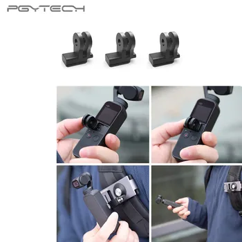 

PGYTECH 3pcs OSMO Pocket Data Port to Universal Mount for DJI OSMO Pocket Gimbal Expansion Tripod Pole Backpack Mount Accessory