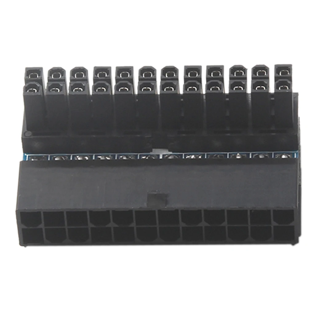 ATX 24Pin Female to 24pin Male Right Angle Power Supply Adapter for Desktop 