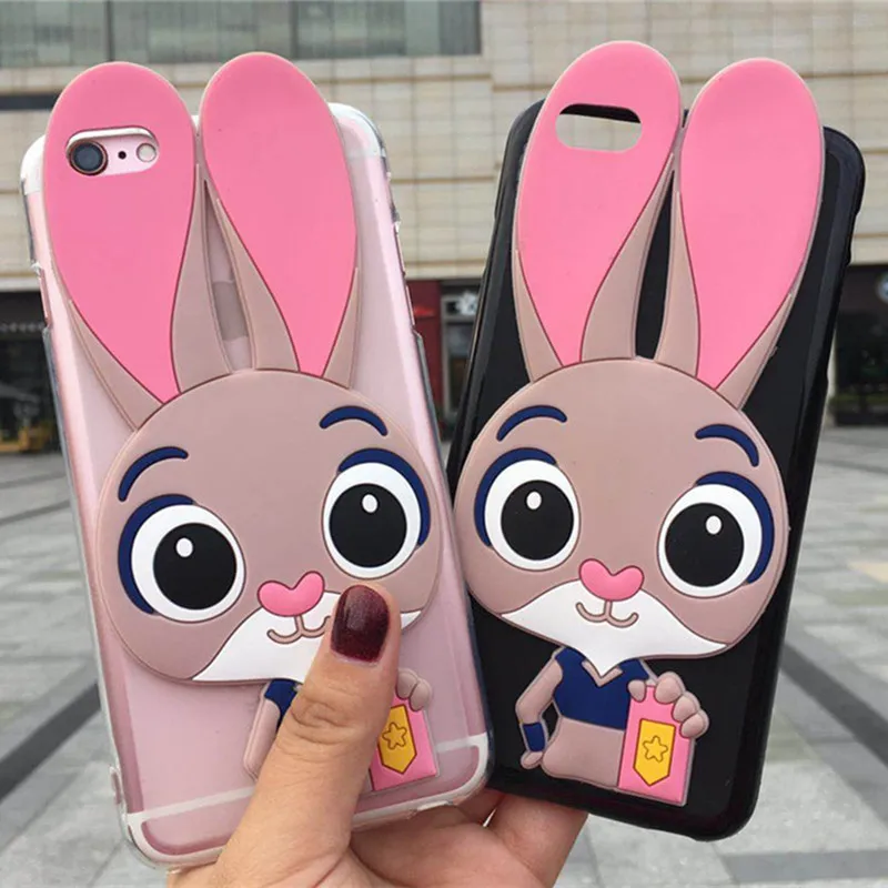 

Cartoon Rabbit Phone Cases for Huawei Honor 4C Pro 5C No Fingerprint GT3 7A Pro 8A G Play Mini Pink Lady Back Cover Case