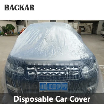 

Backar PE Anti Water Snow Dust Proof Protection Disposable Full Car Covers Indoor Outdoor For SUV Offroad Car Accessories