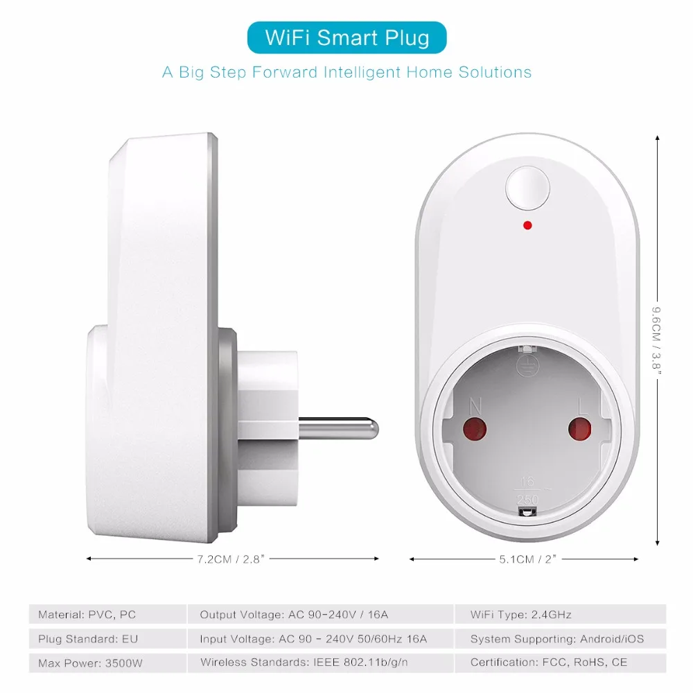 Powstro Wi Fi Мощность Разъем smart Зарядное устройство 3500 Вт 240 В Универсальный
