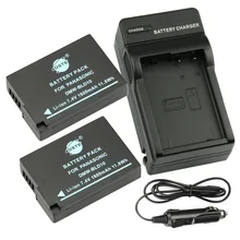 DSTE 2 шт DMW-BLD10F Перезаряжаемые Батарея с путешествия и автомобильное Зарядное устройство для Panasonic DMC-G3 DMC-GX1 DMC-GF2 цифровой Камера