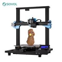כונן ישיר 2019 מדפסת 3D החדש ישיר Sovol SV01 Extruder כונן אותיות גדולות גודל 240 * 280 * 300 מ"מ Meanwell Power Supply מזג זכוכית Bed (1)