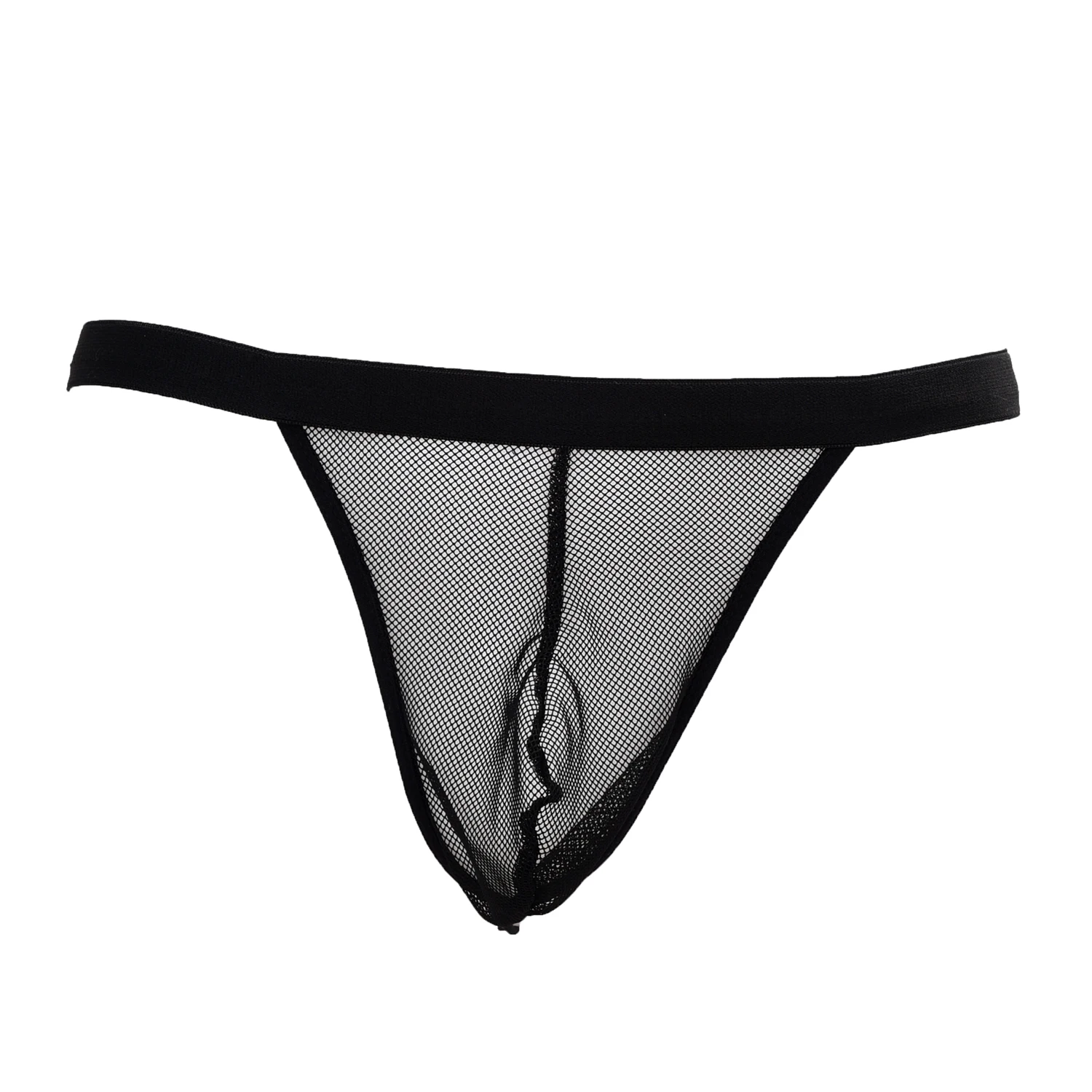 TFGS Men Seductive Mesh Transparent G string Underwear Black on ...