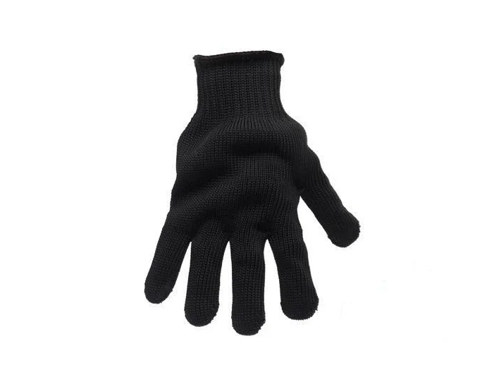 

Black enhanced cutproof stab-resistant selfdefense gloves 5 level labor insurance Steel wire gloves