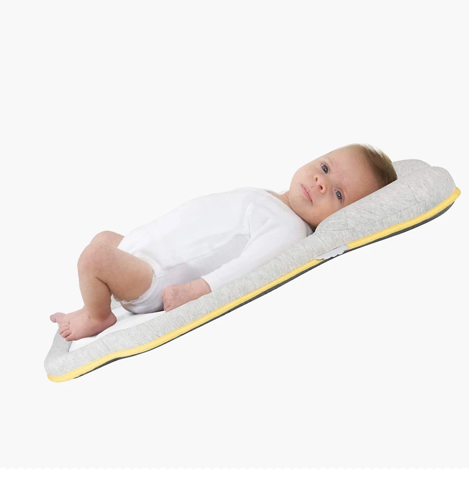 Переносная детская кроватка с защитой от опрокидывания, детская кровать для путешествий, складная детская подушка для защиты головы, позиционирующая Подушка для сна
