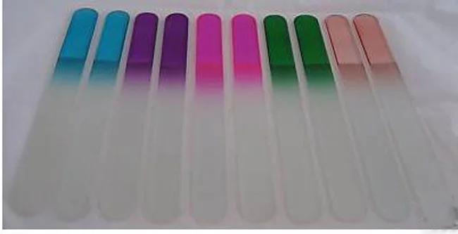 

10PCS GLASS NAIL FILES CRYSTAL NAIL BUFFER NAIL CARE 7.7" /19.5CM