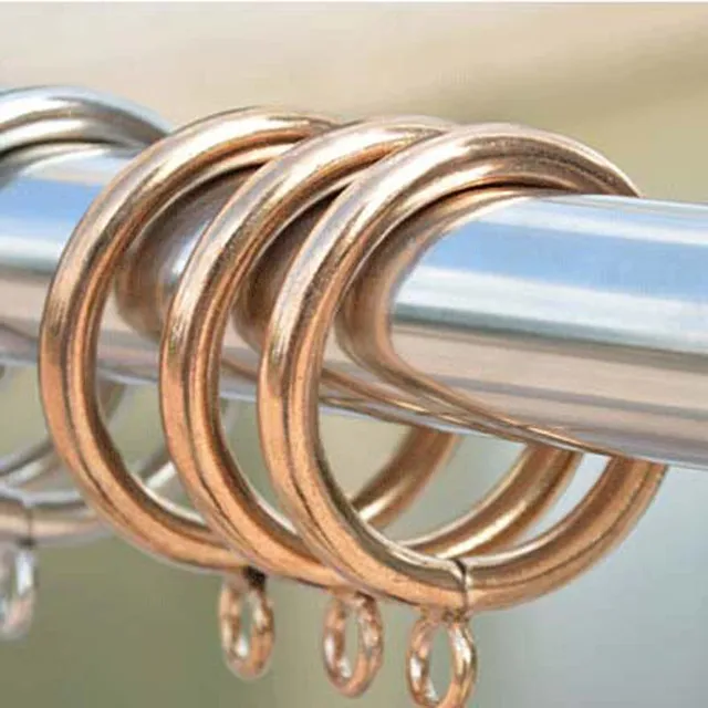 Metal drapery curtain rings with clips rings for curtains and rods