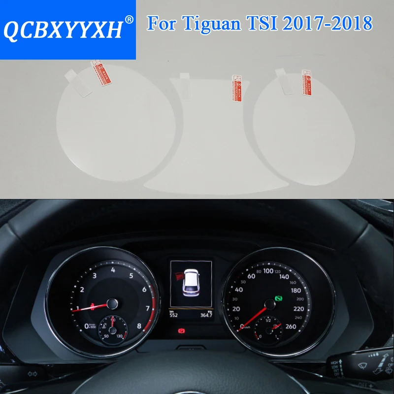 QCBXYYXH автомобильный Стайлинг приборной панели автомобиля краска защитная ПЭТ пленка для Volkswagen Tiguan- приборной панели дисплей защитная пленка