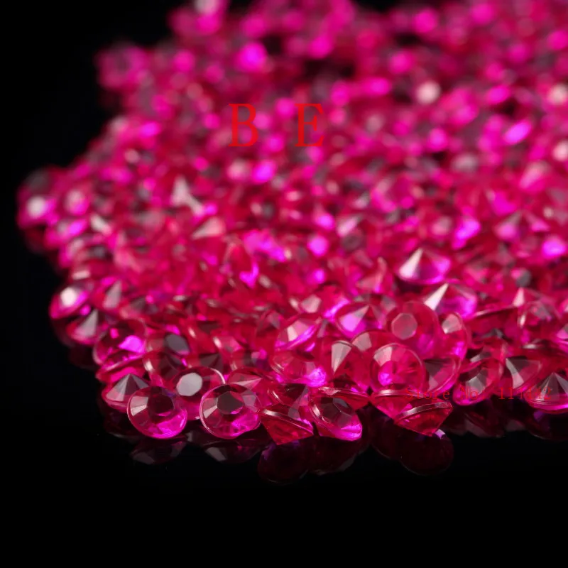 10000pcs Lot 6mm Cerise Pink Color Ter Crystals Confetti Wedding 10000pcs Lot 6mm Cerise Pink Color Ter Crystals Confetti Wedding Table Favor Decoration Acrylic Diamond