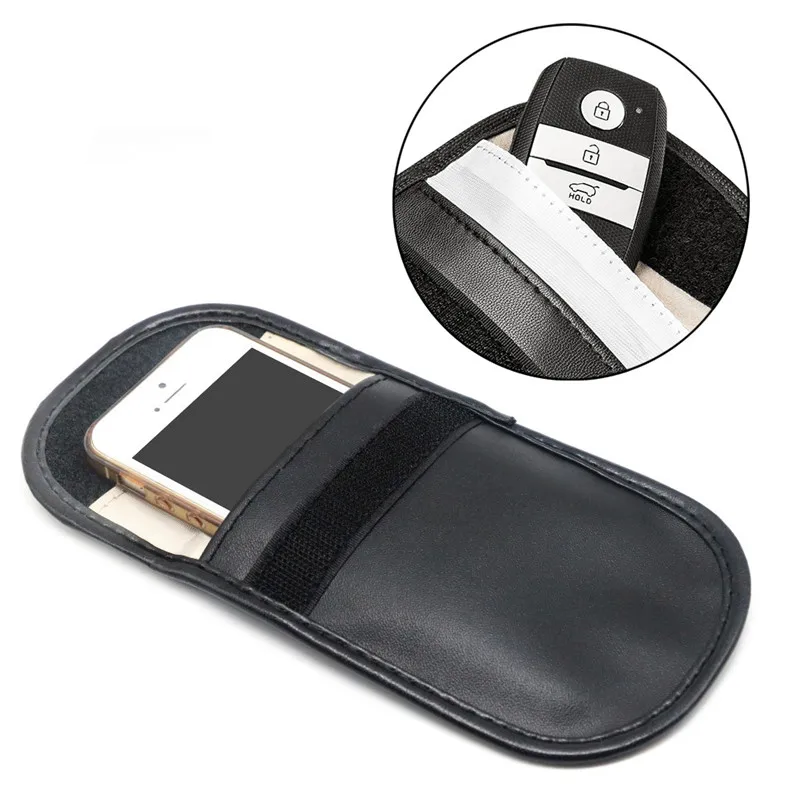 

1Pcs Car key Bag Car Fob Signal Blocker Faraday Bag Signal Blocking Bag Shielding Pouch Wallet Case For Privacy Protection