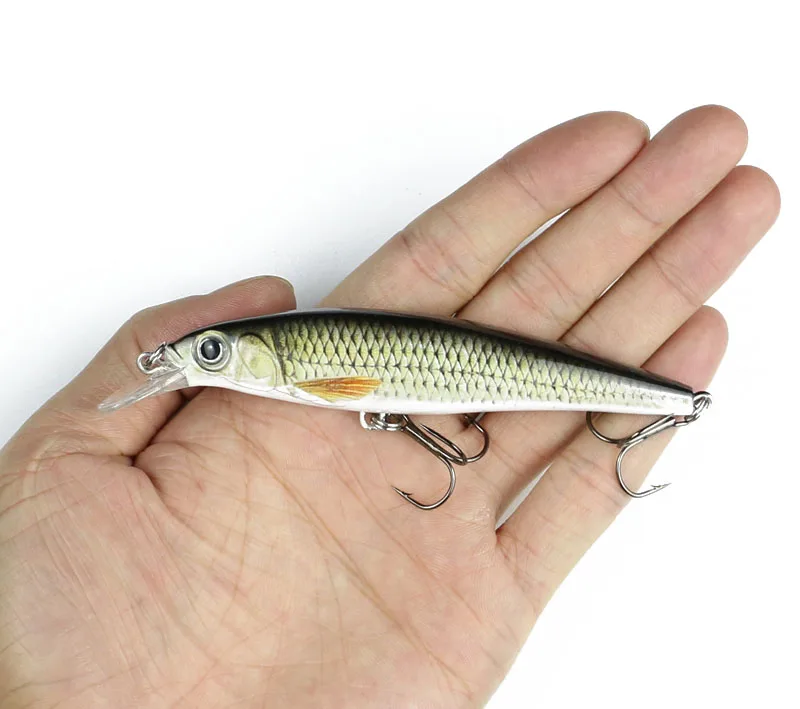 

Lifelike Minnow Fishing Bait 11cm 11.6g Swimbait Floating Wobblers Lure Bass Pike Muskie Fishing Lure Rattling