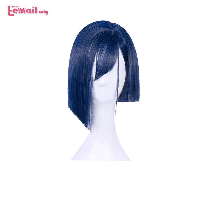 

L-email wig New Arrival DARLING in the FRANXX 015 Cosplay Wigs Ichigo Wigs 24cm Short Blue Synthetic Hair Perucas Cosplay Wig