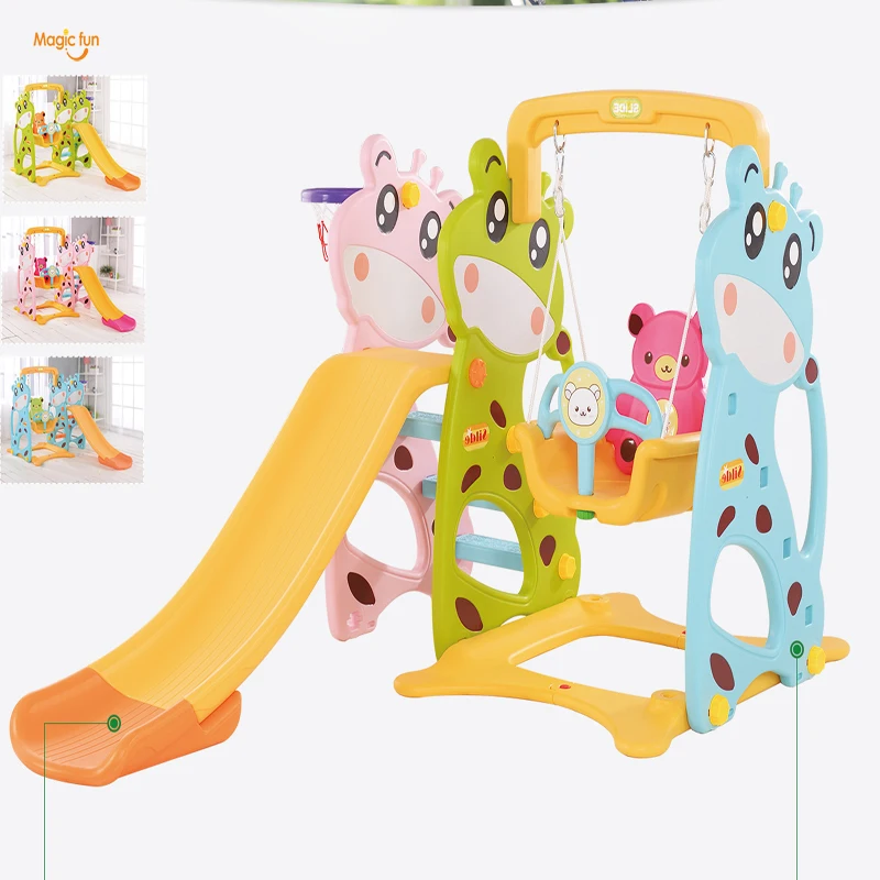 

magic fun Home Indoor Combined Play Toy for Children Kindergarten Lengthen Small Slider and Swing Kids Toy swings combination