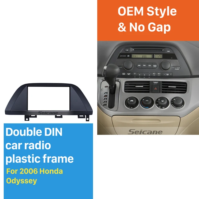 Seicane Durable 2 Din Car Radio Fascia For 2006 Honda Odyssey Dvd Seicane Durable 2 Din Car Radio Fascia For 2006 Honda Odyssey Dvd Panel In Dash Mount Kit Auto Stereo Cd