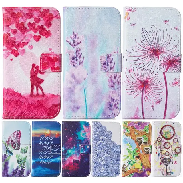 Best Offers Cover Case For Huawei P9 P8 Lite 2017 P8Lite P9Lite Honor8 Fashion Lavender Dandelion Leather Wallet Flip Phone Bag Fundas P23Z