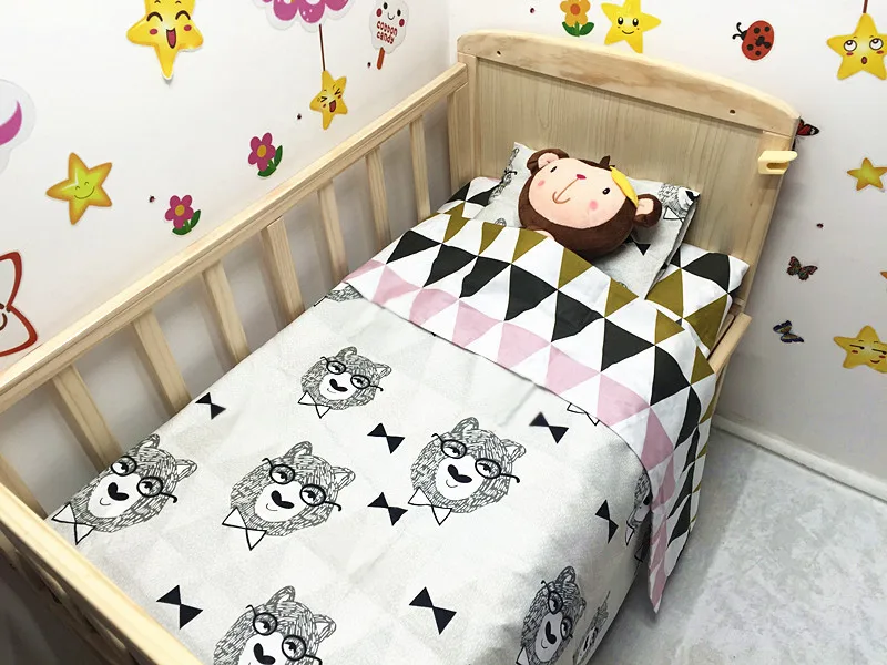 

Discount! Many Colors bedding set for baby cot sheets cuna ropa de cuna kit berco,include(Duvet Cover/Sheet/Pillow Cover)