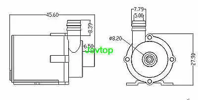 DC 6В 12В мини микро Бесщеточный погружной водяной насос 1 8 л/ч м|motor spirit|pump metermotor strip |
