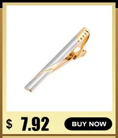 Tie Clip Tie Clips For Men Gold/Silver Plated Tie Pin Unique Design Box Pins Bar Company Meeting Banquet Suit Appointment QiQiWu