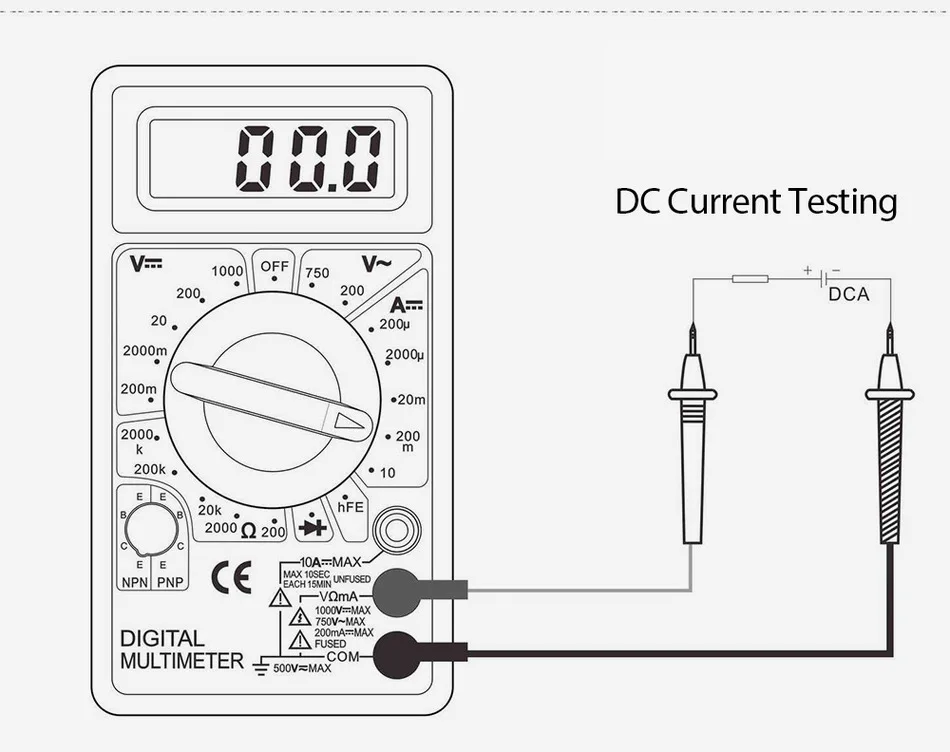 Горячая DT-830b цифровой ЖК-вольтметр переменного тока DC Амперметр Ом тестер Multimetro мультиметр зуммер диагностический инструмент