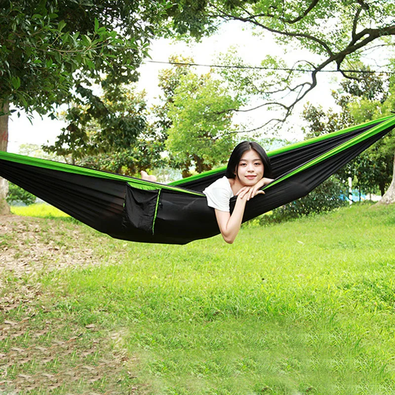 Fashion 300*200 Sleeping Hammock 2-3 People Hamak Garden Swing Hanging Chair Bed Outdoor Hamacas Camping Goods + loop tree belt